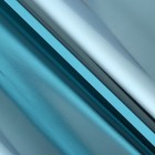 Пленка для декора и флористики, однотонная, голубая, глянцевая, без рисунка, рулон 1шт., 0,58 х 5 м - Фото 4