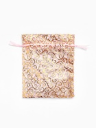 Мешочек подарочный «Завитки», 10×12 см, розовый с золотом 4621389