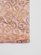 Мешочек подарочный «Завитки», 10×12 см, розовый с золотом 4621389