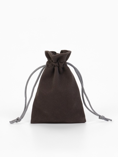 Мешочек бархатный «Классика», 6×8 см, ( ± 1 см,), фасовка 50 шт., серый