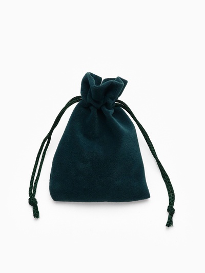 Мешочек бархатный «Классика», 7×9 см ( + - 1 см), цвет изумрудный