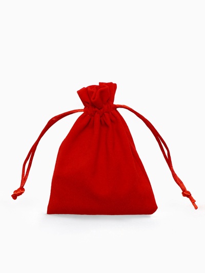 Мешочек бархатный «Классика» 9×12 см, красный