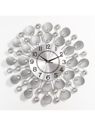 Часы настенные, серия: Ажур, "Кремпе", плавный ход,  d-48 см, циферблат 22 см