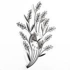 Часы настенные интерьерные «Манльеу», серия: Ажур, бесшумные, плавный ход, 61×44 см, d=15 см, от батарейки 1×АА - Фото 2