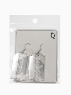 Серьги металл «Бритва», цвет серебро - фото 59759459