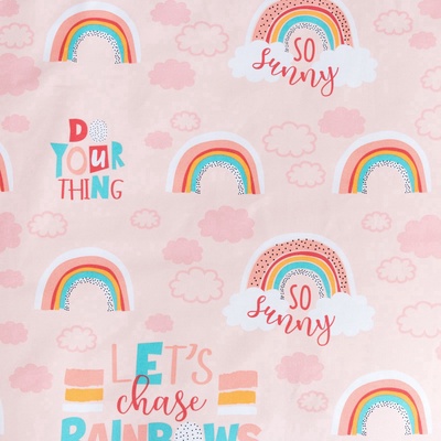 Покрывало 1.5-спальное «Этель» Pink Rainbow, 145×210 см, хлопок 100%