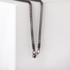 Кулон "Безумие" ромб и шары, красно-белый в сером, 70см - фото 25616713