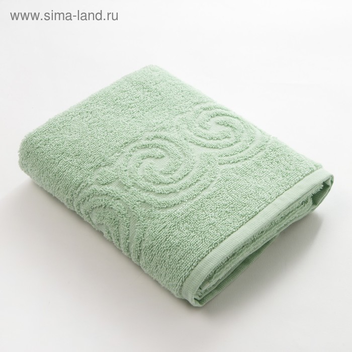 Полотенце махровое LoveLife «Border» 50х90, цвет светло-оливковый - Фото 1