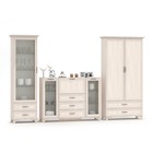 Комод большой со стеклом Мирелла, 358х1491х1074, Бодега светлая - фото 12089827