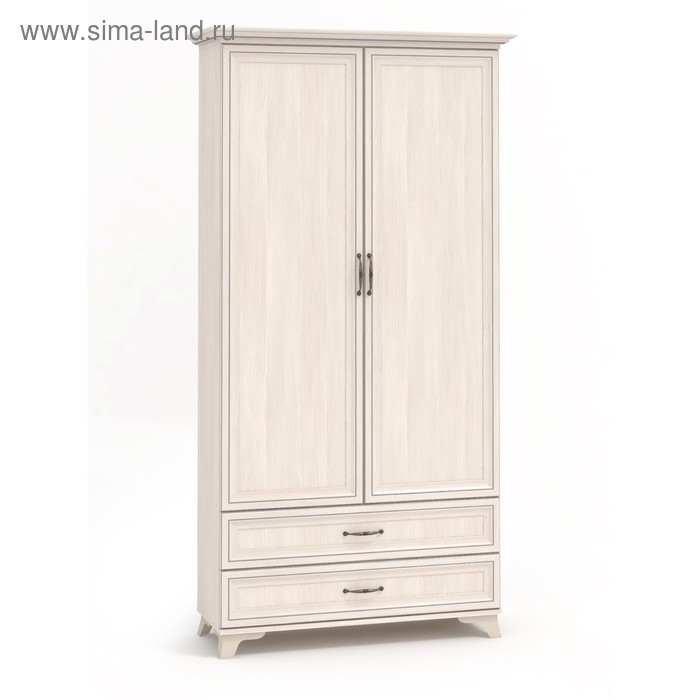 Шкаф двухстворчатый для гостиной «Мирелла», 1077×396×2097 мм, цвет бодега светлая