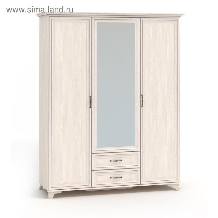 Шкаф трёхстворчатый «Мирелла», 1667×600×2097 мм, цвет бодега светлая