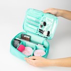 Косметичка дорожная на молнии, цвет мятный - фото 25473989