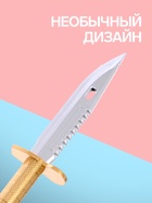 Ручка-прикол Calligrata «Кинжал», синий стержень, гелевая, МИКС - Фото 2