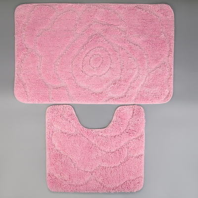 Набор ковриков для ванны и туалета «Мира», 2 шт: 40×50, 50×80 см, цвет МИКС