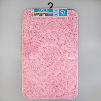 Набор ковриков для ванны и туалета «Мира», 2 шт: 40×50, 50×80 см, цвет МИКС