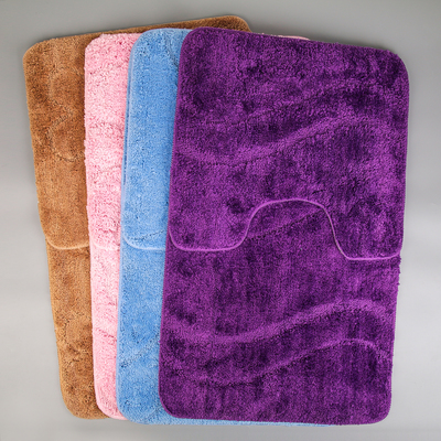 Набор ковриков для ванны и туалета «Мира», 2 шт: 40×50, 50×80 см, цвет МИКС