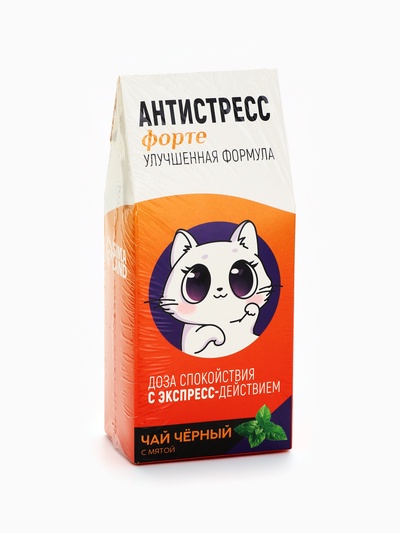 Чай чёрный «Антистресс», со вкусом мяты, 100 г