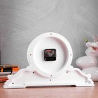 Часы настольные "Вита", бесшумные, 43 х 25 см, корпус белый с золотом - Фото 3