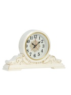 Часы настольные "Вита", бесшумные, 43 х 25 см, корпус белый с золотом - Фото 2