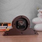 Часы настольные, интерьерные "Милица", бесшумные, 26 х 14 см, d-9.5 см, коричневые с золотом - Фото 2