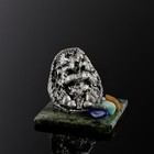 Сувенир "Ёжик", 5х5х4 см, змеевик, гипс, микс - фото 1415057