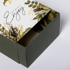 Коробка подарочная складная, упаковка, «Enjoy», 14 х 14 х 8 см - фото 9914423