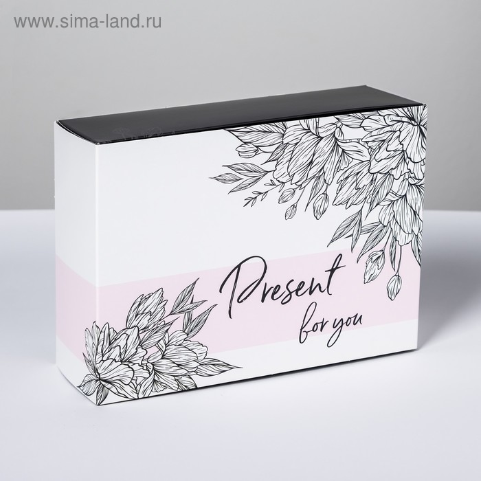 Коробка подарочная складная, упаковка, «Present for you», 20 х 15 х 8 см