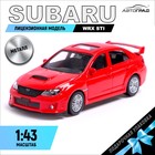 Машина металлическая SUBARU WRX STI, 1:43, цвет красный - фото 3196247