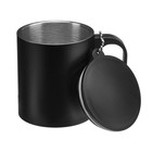 Термокружка, 180 мл, «Мастер К», сохраняет тепло 2 ч,8.5×6.8 см, черная - Фото 2