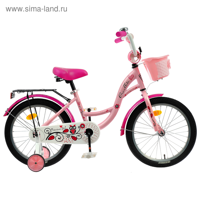 Велосипед 18" Graffiti Premium Girl RUS, цвет розовый - Фото 1
