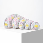 Набор косметичек 5 в 1, отдел на молнии, цвет серый - Фото 1