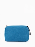 Косметичка дорожная, 2 отдела на молниях, цвет голубой - Фото 3