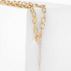 Кулон "Цепь" шар, цвет чёрный в золоте, 50см - фото 25573013