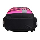 Рюкзак молодёжный, 44 х 30 х 17 см, эргономичная спинка, Calligrata Р "Графити фуксия" - Фото 13