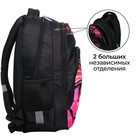 Рюкзак молодёжный, 44 х 30 х 17 см, эргономичная спинка, «Графити. Фуксия» - фото 804253752