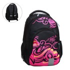 Рюкзак молодёжный, 44 х 30 х 17 см, эргономичная спинка, Calligrata Р "Графити фуксия" - Фото 8