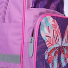 Рюкзак школьный, 37 х 26 х 13 см, эргономичная спинка,Calligrata ТИМ"Бабочка" - фото 44215118