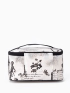 Косметичка на молнии, с ручкой, серая - Фото 3