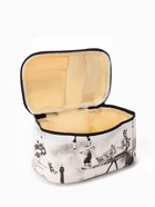 Косметичка на молнии, с ручкой, серая - Фото 2