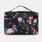 Косметичка на молнии, зеркало, цвет чёрный - фото 24982820