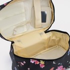 Косметичка на молнии, зеркало, цвет чёрный - фото 24982821