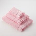 Полотенце махровое LoveLife Fringe 30х60 светло-розовый,100% хлопок, 360 г/м2 - Фото 3