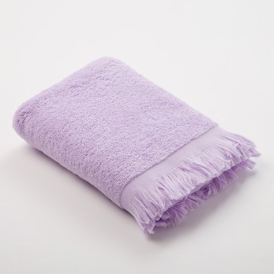 Полотенце махровое Love Life Fringe70*130светло-лавандовый,100% хлопок,360 г/м2