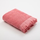 Полотенце махровое LoveLife Fringe 70х130 пыльный розовый, 100% хлопок,360 г/м2 - фото 1747456