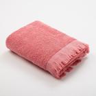 Полотенце махровое LoveLife Fringe 30х60 пыльный розовый,100% хлопок, 360 г/м2 - фото 8947939