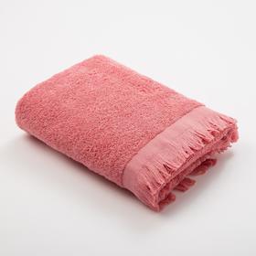 Полотенце махровое Love Life Fringe 30*60 пыльный розовый,100% хлопок, 360 г/м2