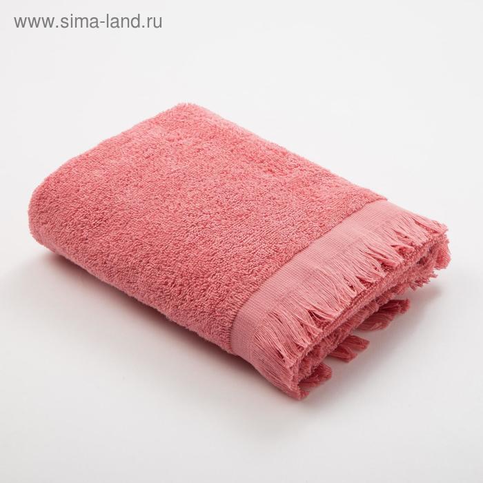 Полотенце махровое LoveLife Fringe 30х60 пыльный розовый,100% хлопок, 360 г/м2 - Фото 1