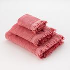 Полотенце махровое LoveLife Fringe 30х60 пыльный розовый,100% хлопок, 360 г/м2 - Фото 3