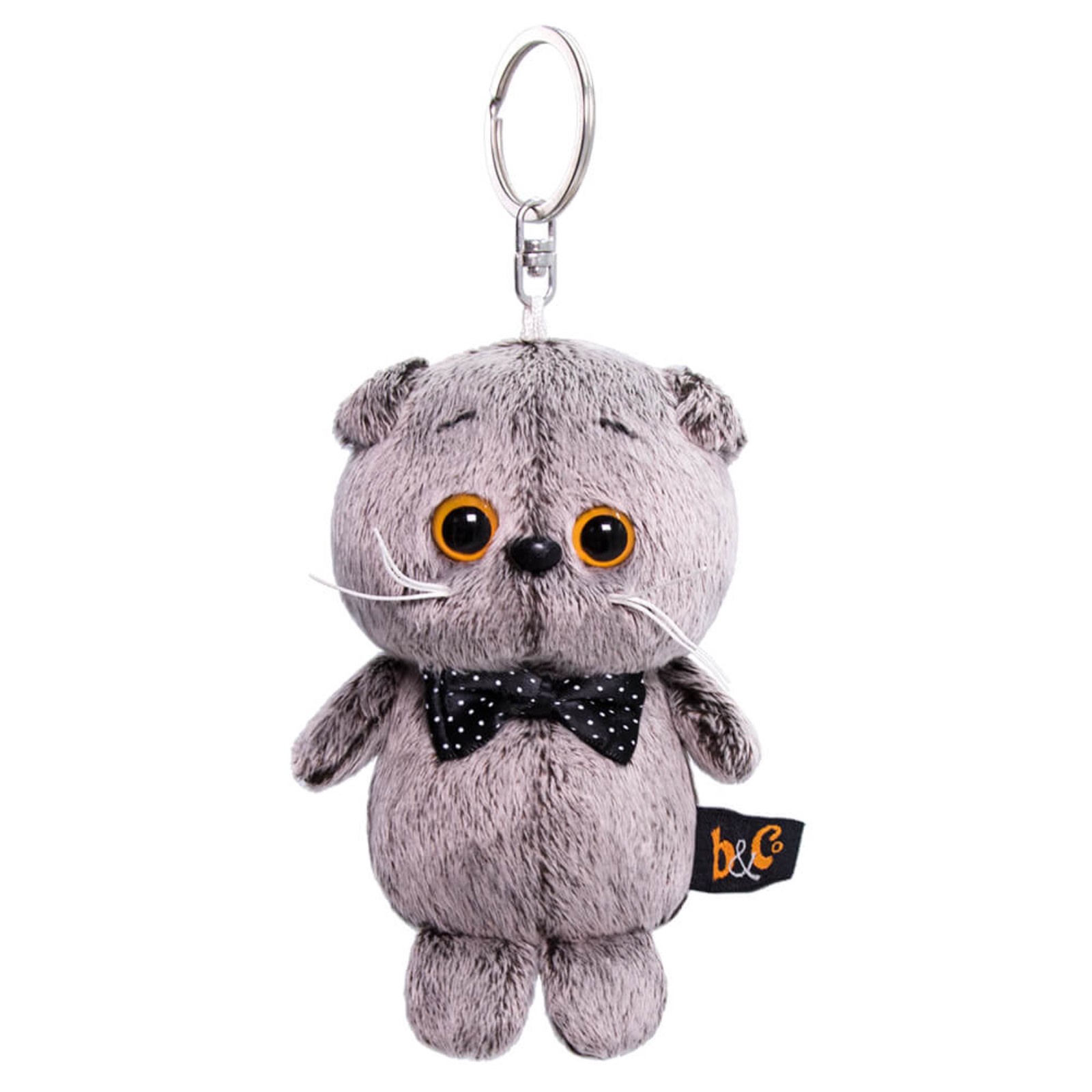 Мягкая игрушка Basik&Co Кот Басик лыжник, 25 см, разноцветный - купить в интерне
