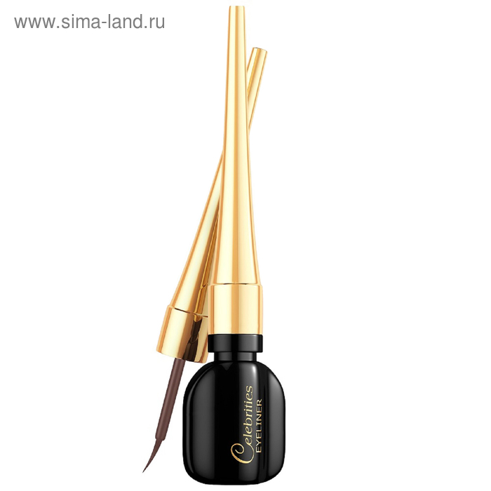 Подводка для глаз Eveline Celebrities, водостойкая, тон коричневый - Фото 1